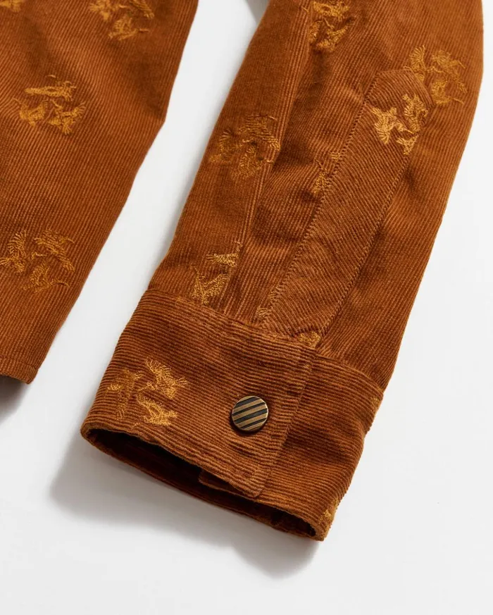 Shirting Men Billy Reid Pelican Cord Western Snap Front Shirt Billy039s Brown