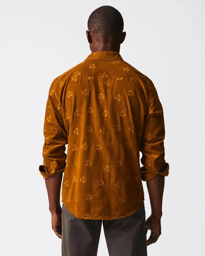 Shirting Men Billy Reid Pelican Cord Western Snap Front Shirt Billy039s Brown