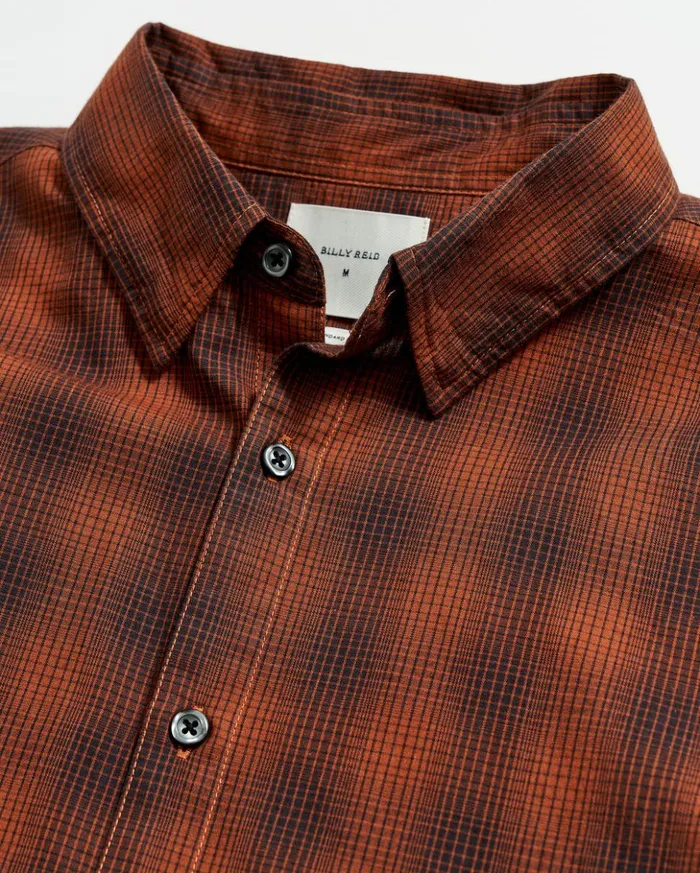 Shirting Men Billy Reid Shadow Plaid Tuscumbia Shirt Blackrust