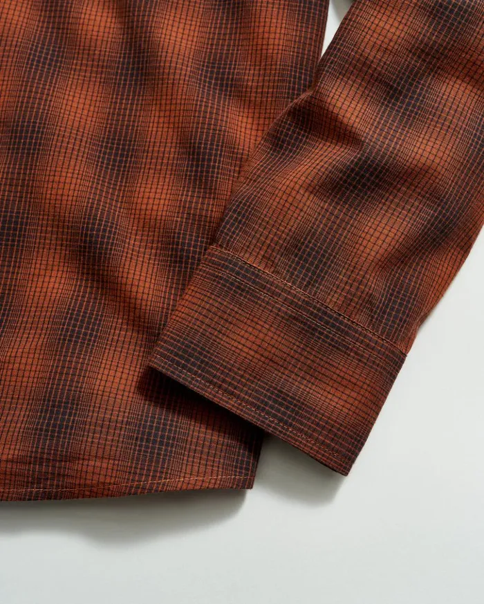 Shirting Men Billy Reid Shadow Plaid Tuscumbia Shirt Blackrust