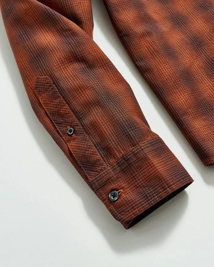 Shirting Men Billy Reid Shadow Plaid Tuscumbia Shirt Blackrust