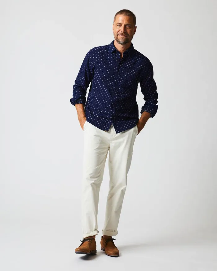 Shirting Men Billy Reid Tuscumbia Shirt Indigowhite