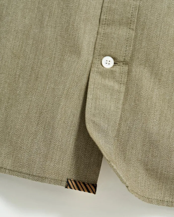 Shirting Men Billy Reid Twisted Msl 1pocket Shirt Olive