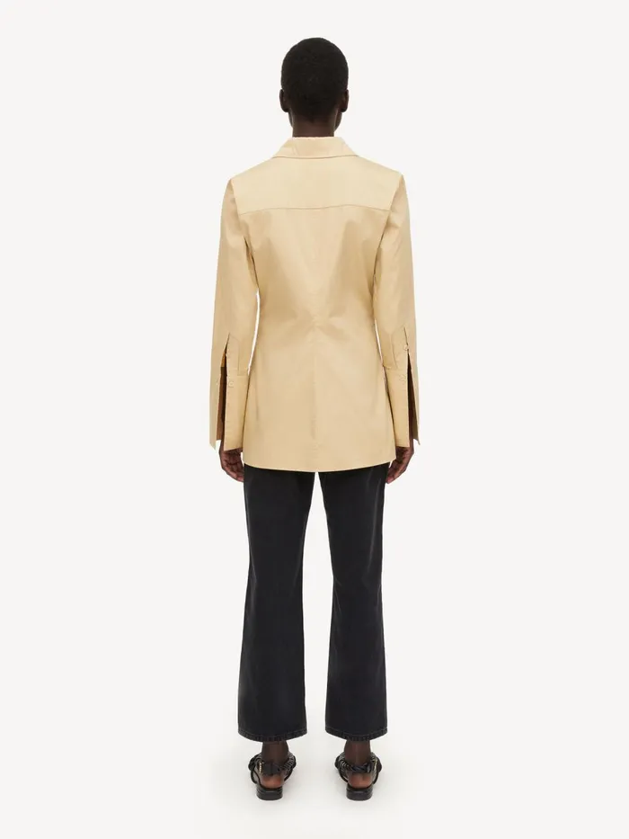 Shirts and Blouses Women By Malene Birger Padano Organic Cotton Shirt Dark Sand