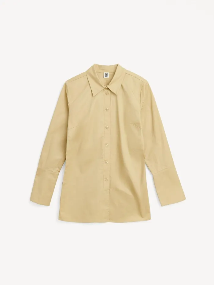 Shirts and Blouses Women By Malene Birger Padano Organic Cotton Shirt Dark Sand