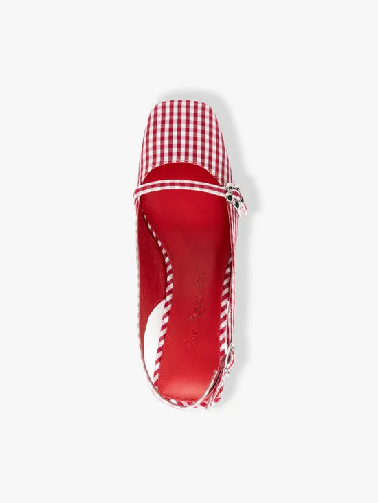 Shoes Lisa Says Gah Women Mackie Heel Pomodoro Gingham Shoes Lisa Says Gah Women Mackie Heel Pomodoro Gingham