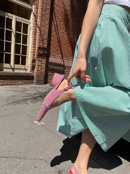 Shoes Lisa Says Gah Women Mackie Heel Pomodoro Gingham Shoes Lisa Says Gah Women Mackie Heel Pomodoro Gingham