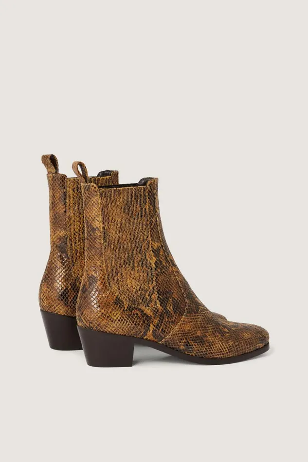 Shoes Women Soeur GAZETTE BOOTS Python