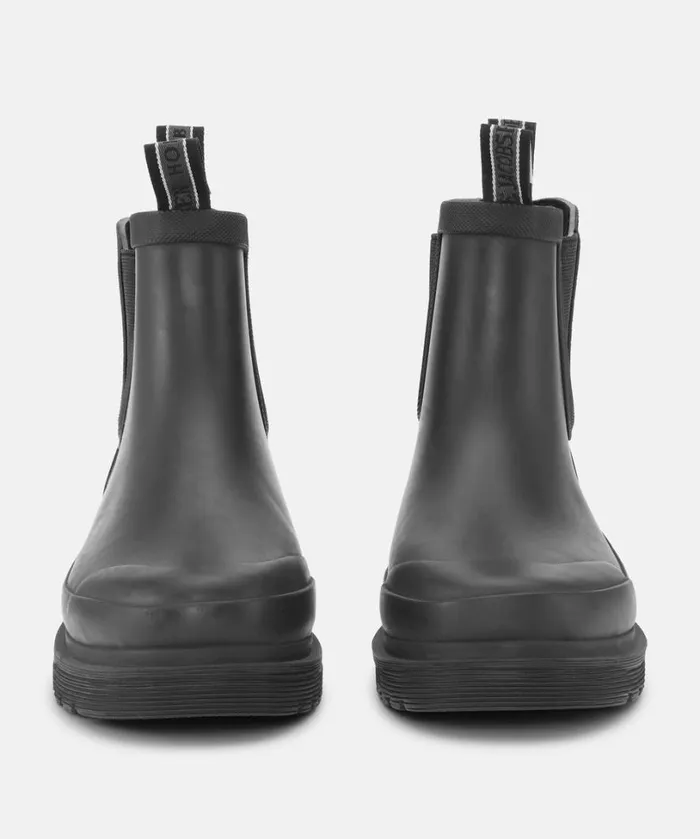 Short Rubber Boots 8211 Black Rainboots Ilse Jacobsen Rainboots Short