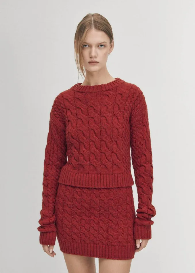 Skirts Women ALOHAS Blake Red Tricot Skirt