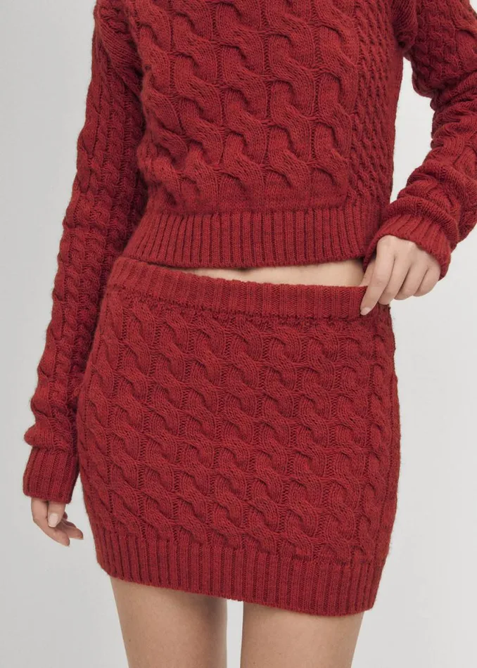 Skirts Women ALOHAS Blake Red Tricot Skirt