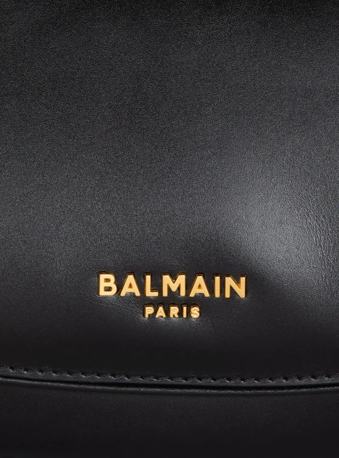 Small Jolie Madame Bag In Box Leather Black Women Balmain Handbags