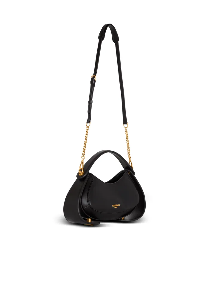 Small Jolie Madame Bag In Box Leather Black Women Balmain Handbags