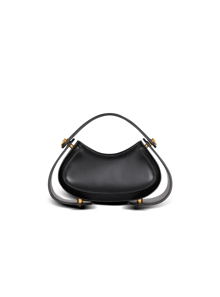 Small Jolie Madame Bag In Box Leather Black Women Balmain Handbags