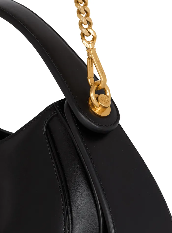 Small Jolie Madame Bag In Box Leather Black Women Balmain Handbags