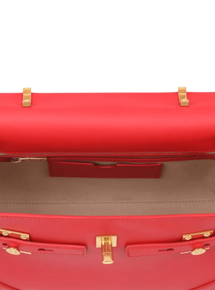 Smooth Leather BBuzz 23 Bag Red Women Balmain Handbags