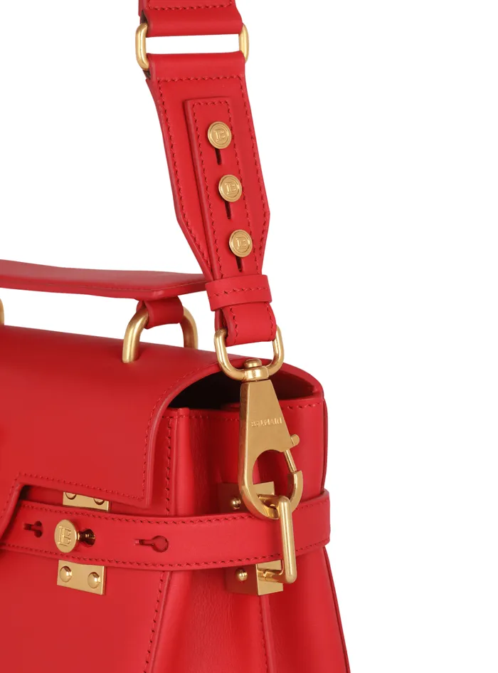 Smooth Leather BBuzz 23 Bag Red Women Balmain Handbags