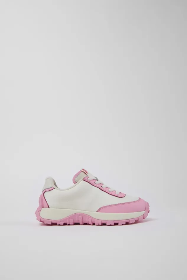 Sneakers Kids Camper Drift Trail White TextileLeather Sneaker