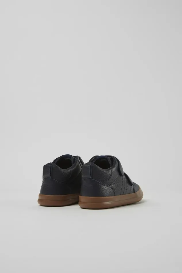 Sneakers Kids Camper Pursuit Blue Leather And Textile Sneakers