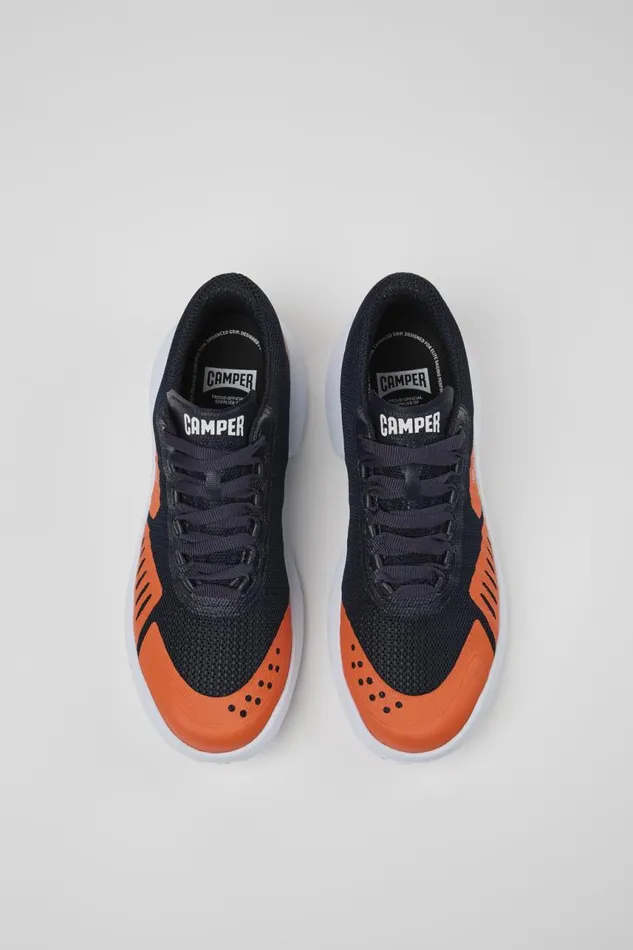 Sneakers Men Camper Camper X INEOS Britannia Blue And Orange Textile Sneakers