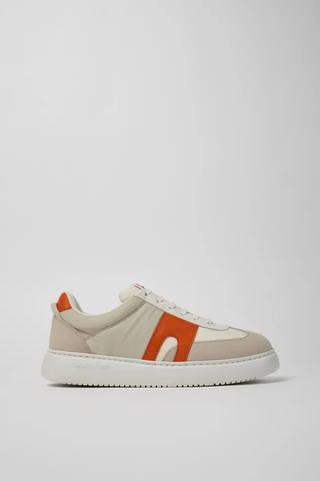Sneakers Men Camper Runner K21 WhiteGray Textile And Nubuck Sneakers