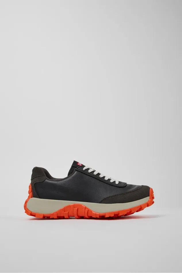 Sneakers Women Camper Drift Trail VIBRAM Black Leather And Nubuck Sneakers
