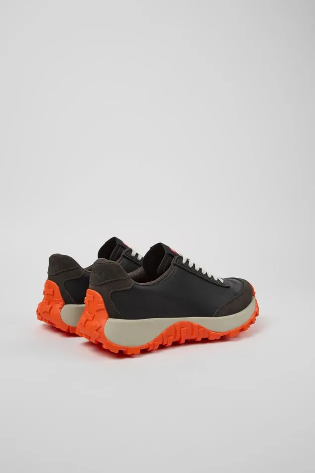 Sneakers Women Camper Drift Trail VIBRAM Black Leather And Nubuck Sneakers
