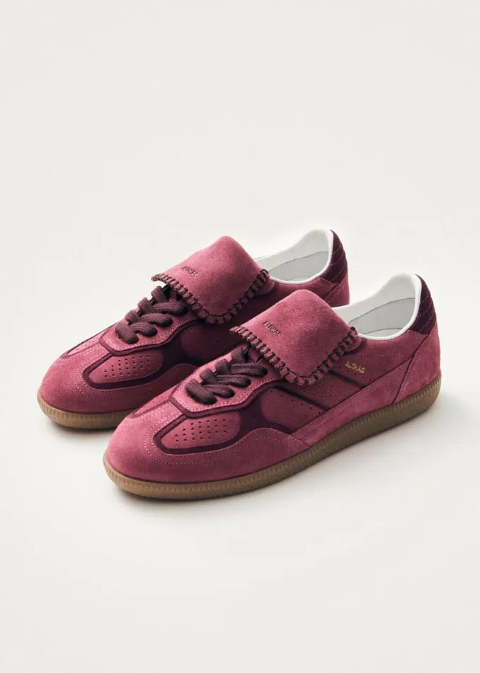 Sneakers WomenMen ALOHAS Tb490 Club Suede Raspberry Leather Sneakers