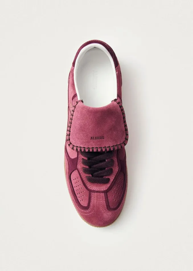 Sneakers WomenMen ALOHAS Tb490 Club Suede Raspberry Leather Sneakers