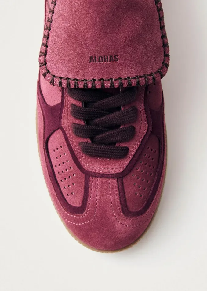 Sneakers WomenMen ALOHAS Tb490 Club Suede Raspberry Leather Sneakers