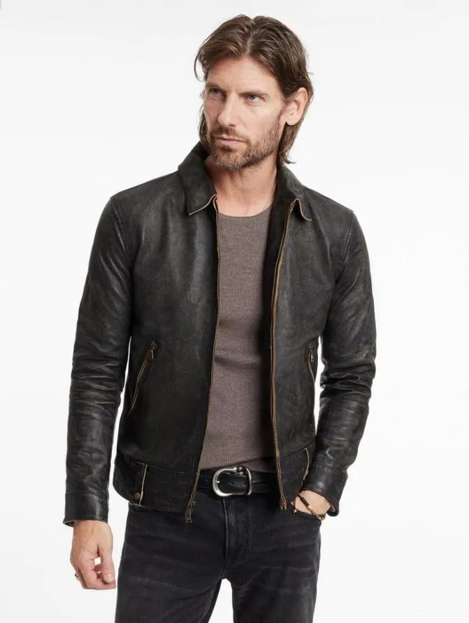 SORCHA JACKET Brown Clothing John Varvatos Leather Jackets