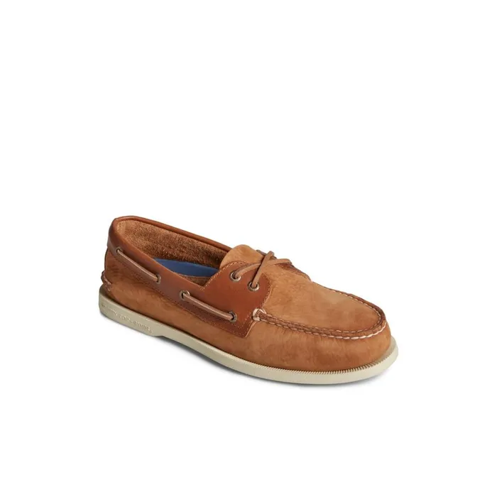 Sperry Authentic Original Nubuck Boat Shoe Medium Beige Men Boat Shoes