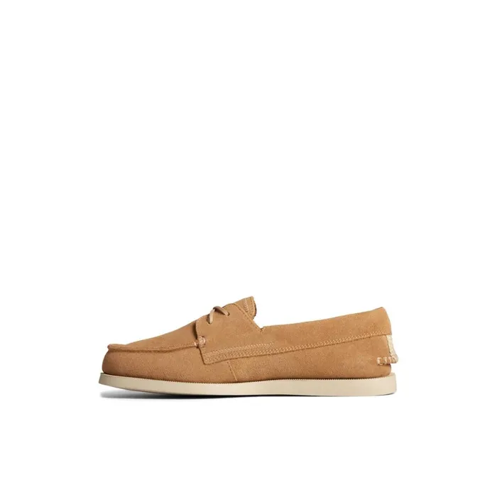 Sperry Authentic Original Sirocco Suede Boat Shoe Medium Beige Men Boat Shoes
