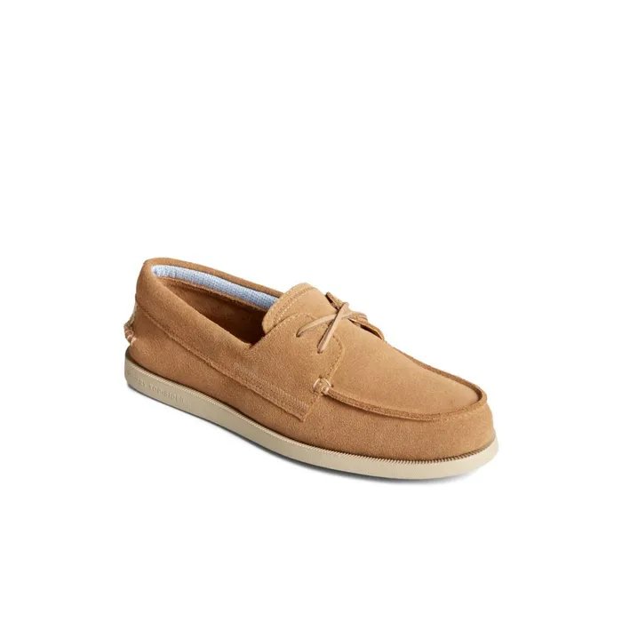 Sperry Authentic Original Sirocco Suede Boat Shoe Medium Beige Men Boat Shoes