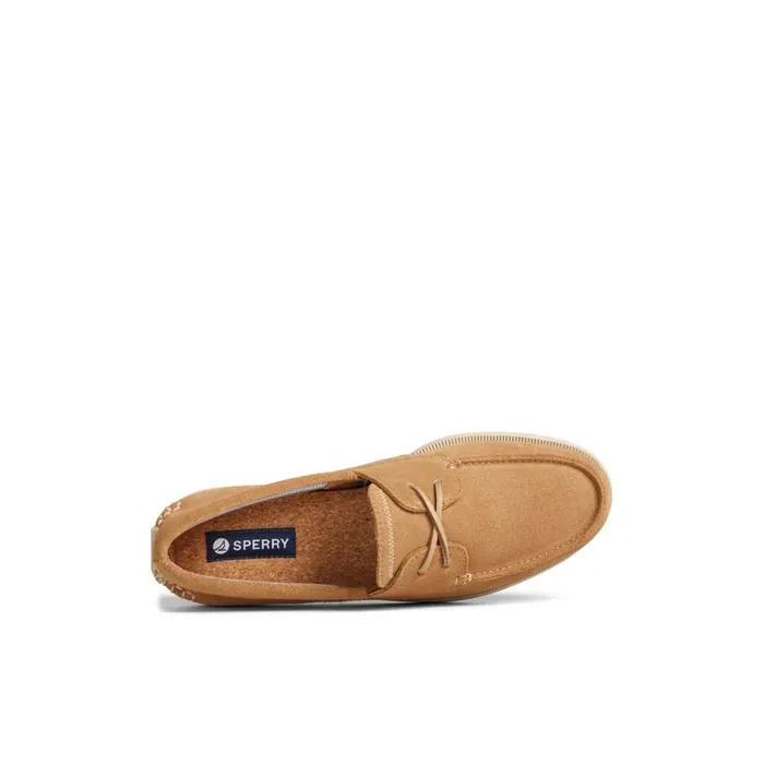 Sperry Authentic Original Sirocco Suede Boat Shoe Medium Beige Men Boat Shoes