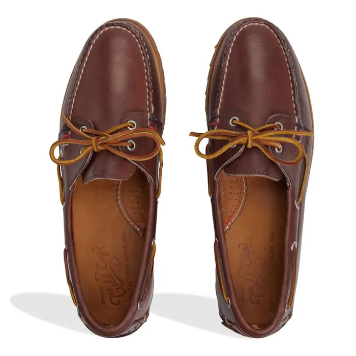 Sperry Gold Cup Authentic Original Handcrafted In Maine Boat Shoe Brown Men Boat Shoes