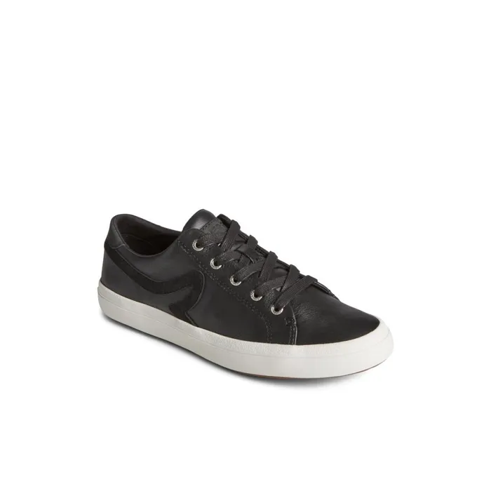 Sperry Sandy Leather Sneaker Black Women Sneakers