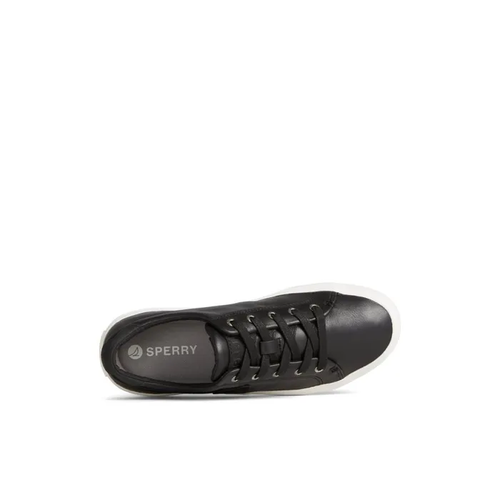 Sperry Sandy Leather Sneaker Black Women Sneakers