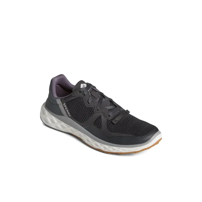 Sperry SeaCycled Headsail Sneaker Black Men Sneakers