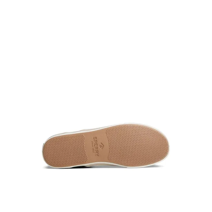 Sperry Striper II Linen Slip On Sneaker Medium Beige Men Sneakers