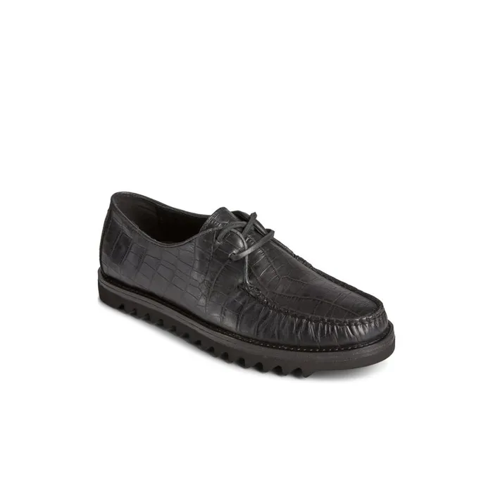 Sperry Unisex Captain x27 s Vibram Oxford Black Men Loafers and Oxfords