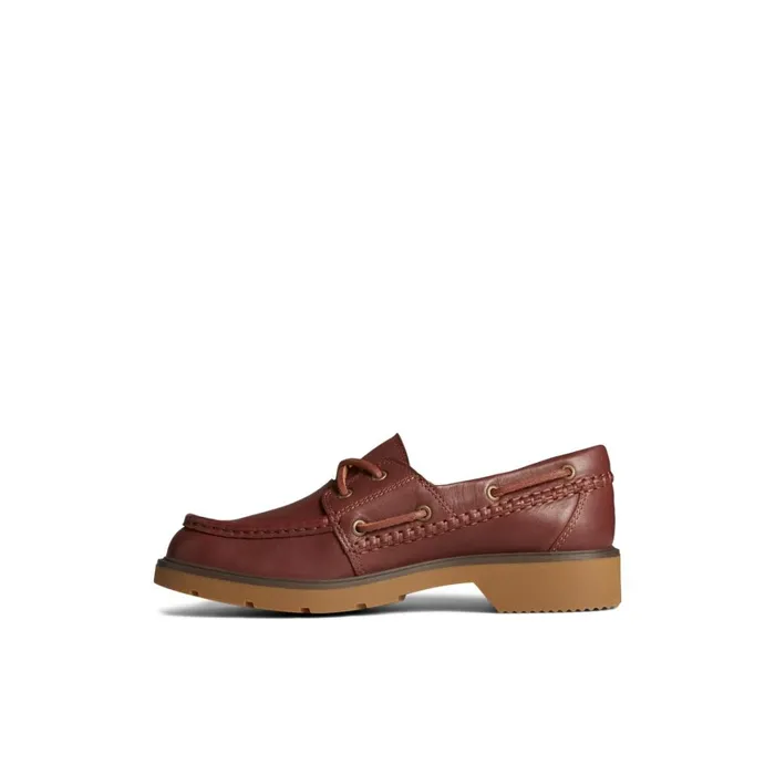Sperry Wells Boat Shoes Bordo Women Boat Shoes