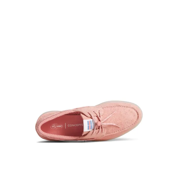 Sperry X Concepts Authentic Original 3Eye Cup Boat Shoe Pink Women Boat Shoes
