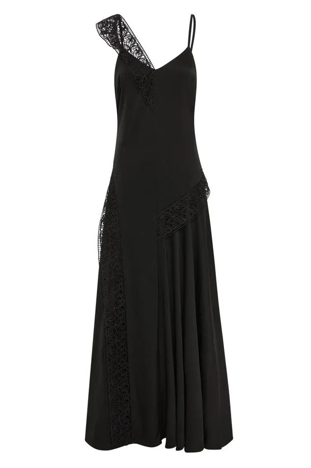 Spirit Lace Maxi Dress Black Women Aje Maxi Dresses