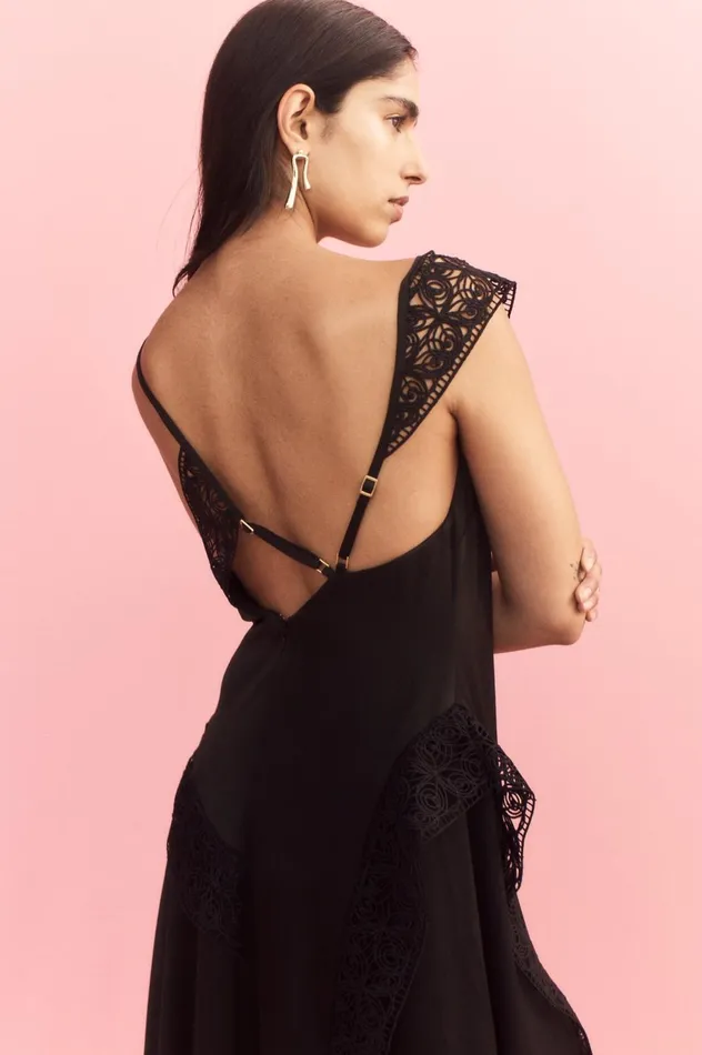 Spirit Lace Maxi Dress Black Women Aje Maxi Dresses