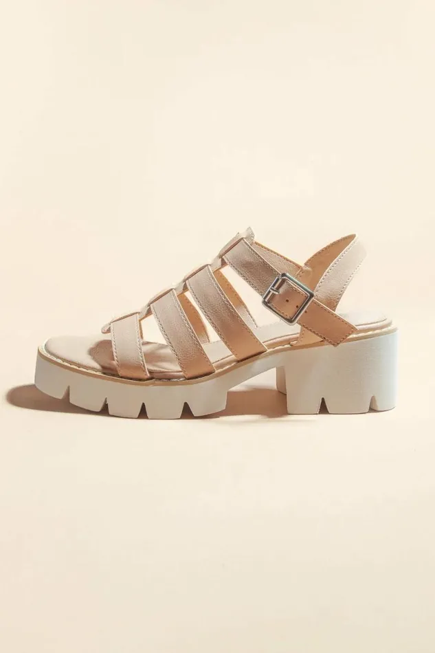 Summer Platform Sandals In Nude Nude Women Bohme Shoes