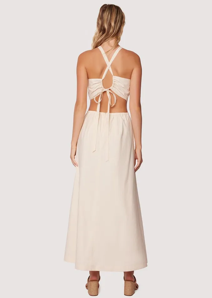 Sunny Business Maxi Dress Offwhite Women Lost Wander Dresses