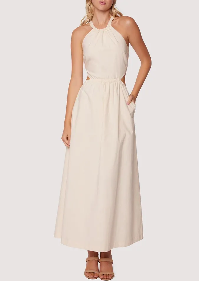 Sunny Business Maxi Dress Offwhite Women Lost Wander Dresses