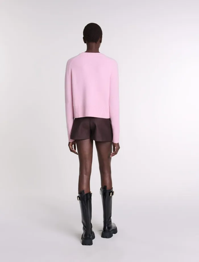 Sweaters and Cardigans Women Maje Cashmere Jumper Pale Pink
