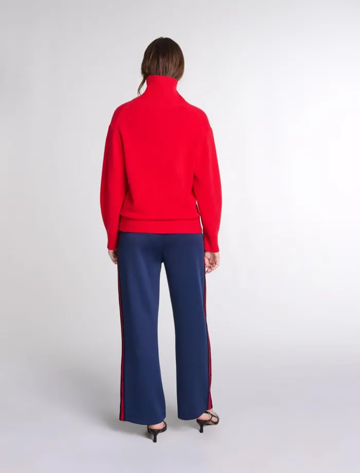 Sweaters and Cardigans Women Maje HighNeck Cashmere Jumper Red